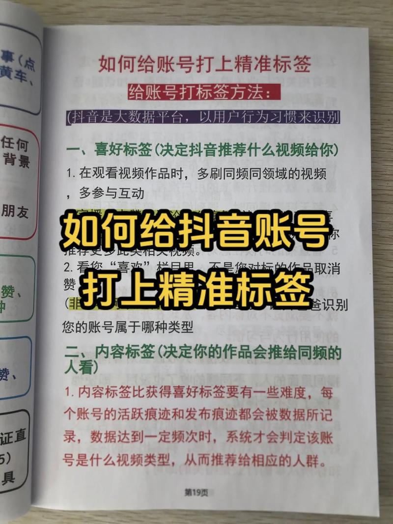 新人新主播如何才能给账号打上精准的标签(標簽賬號打上)