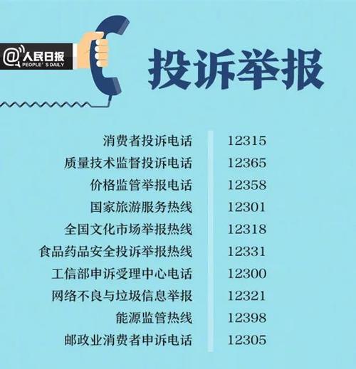 刚发布！这8个电话一定要记得_事关每一个人……(維權消費領域)