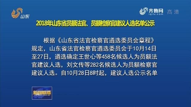 山东2020年员额法官检察官建议人选名单公示(人民檢察院人民法院員額)