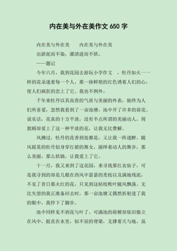 2022年全国名校模考作文（48）对“内在美”与“外在装饰”的看法(外在內在美作文)