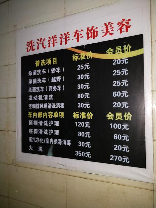 南昌洗车店洗车价(洗車記者美容店)