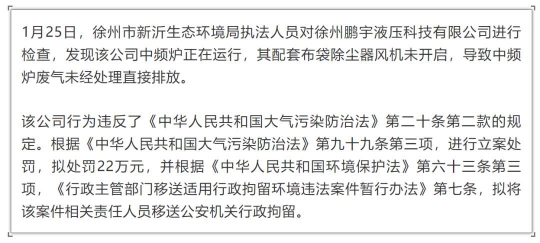 大连通报！六类违法行为典型案例(違法行為廢氣大氣污染)