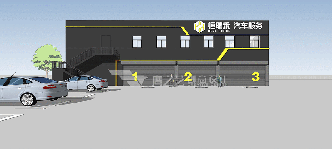 怎样才能设计一款好的汽车店门头？(門頭設計汽車)