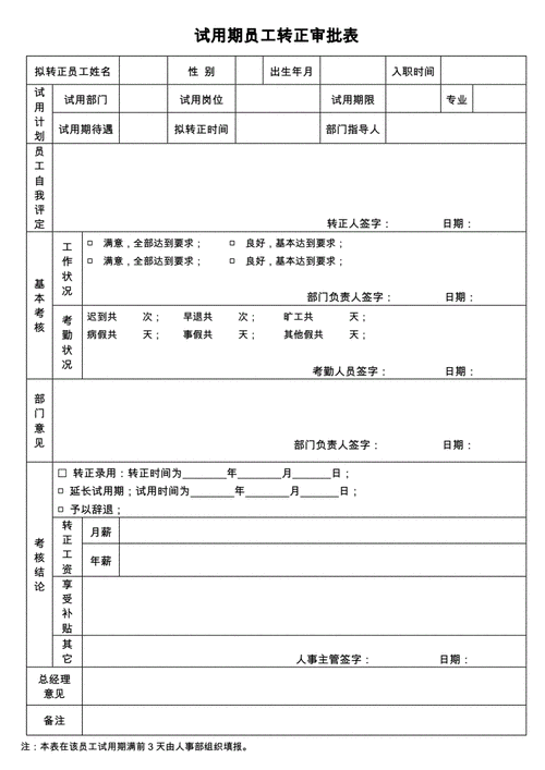 2024试用期员工转正申请表.xls(試用期轉正申請表)