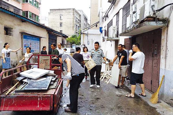 浏阳市朝阳社区：老旧小区消隐患_用心用情解民忧(居民社區小區)