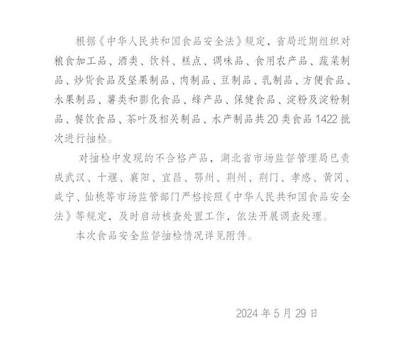 湖南省娄底市市场监督管理局食品安全监督抽检情况公告（2023年第11号）(餐飲加工品食品)